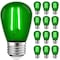 Luxrite S14 LED Edison Green Light Bulbs 0.5W Colored Bulb for String Lights E26 Base, 12PK LR21732-12PK - alternate 1